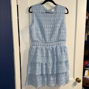 VENUS Light Blue Lace Kids Dress